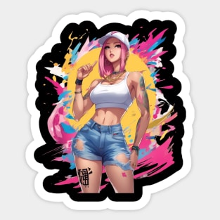 Kpop Girl Sticker